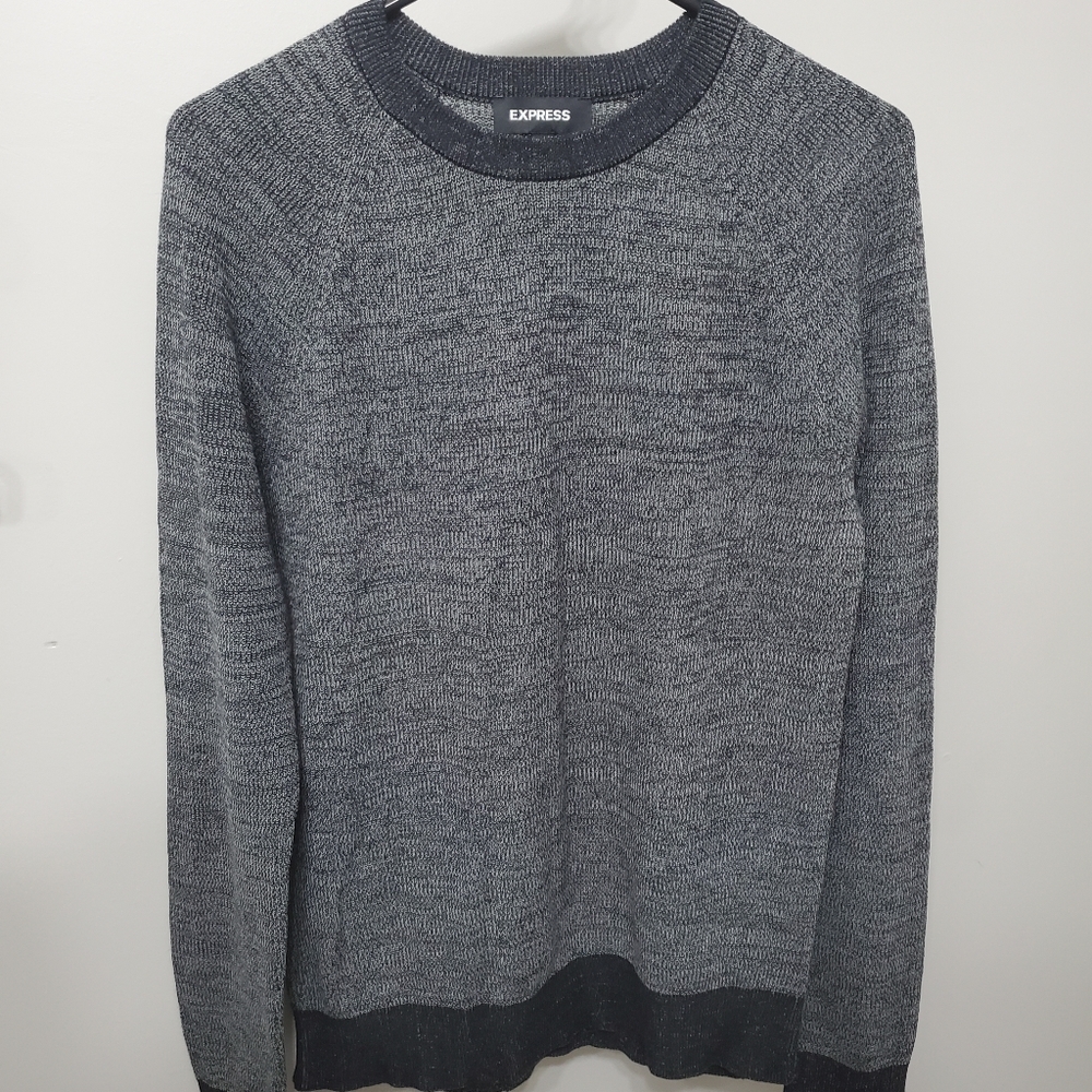 Dark gray and black sweater from Express